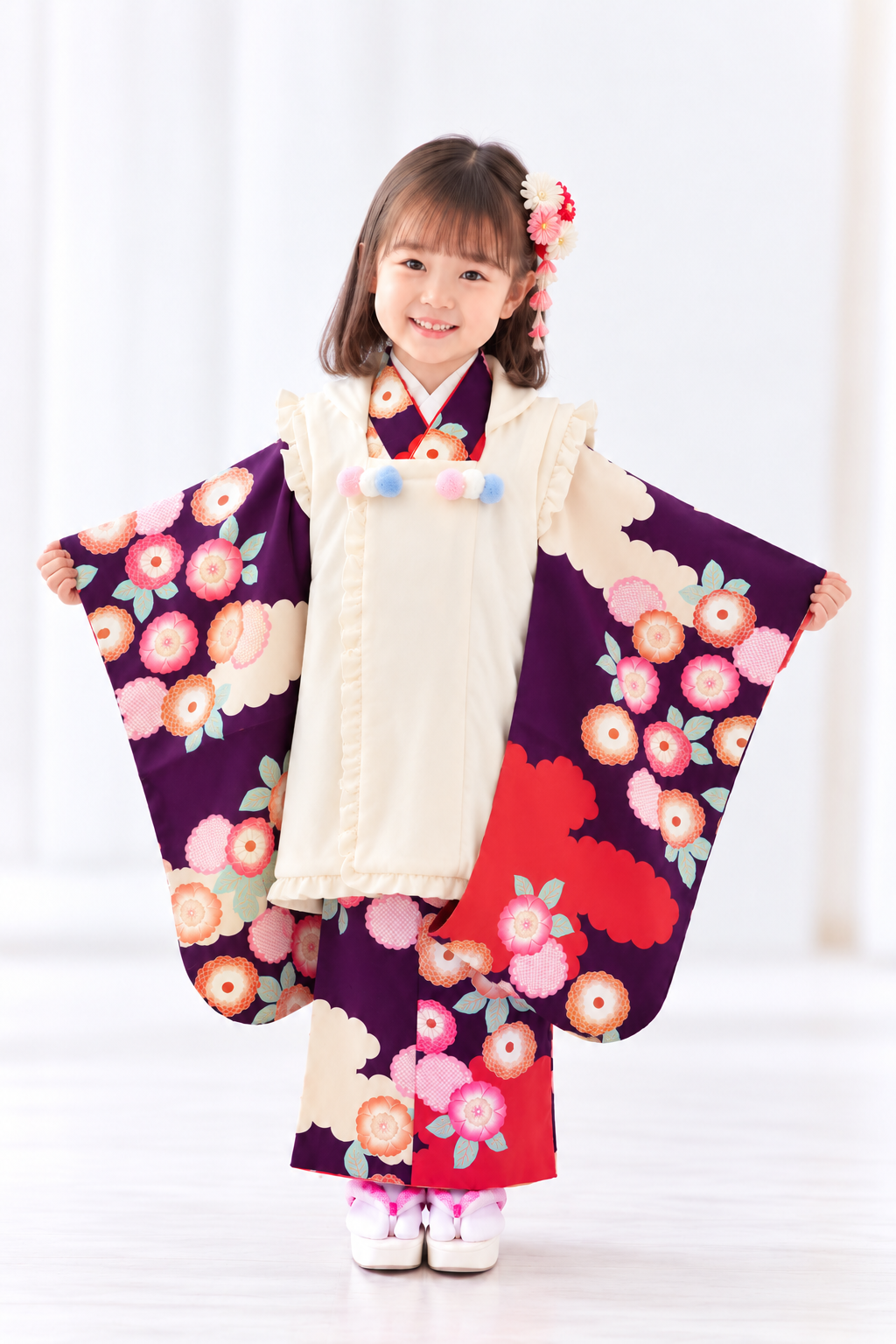 七五三レンタル(3歳女児被布)
