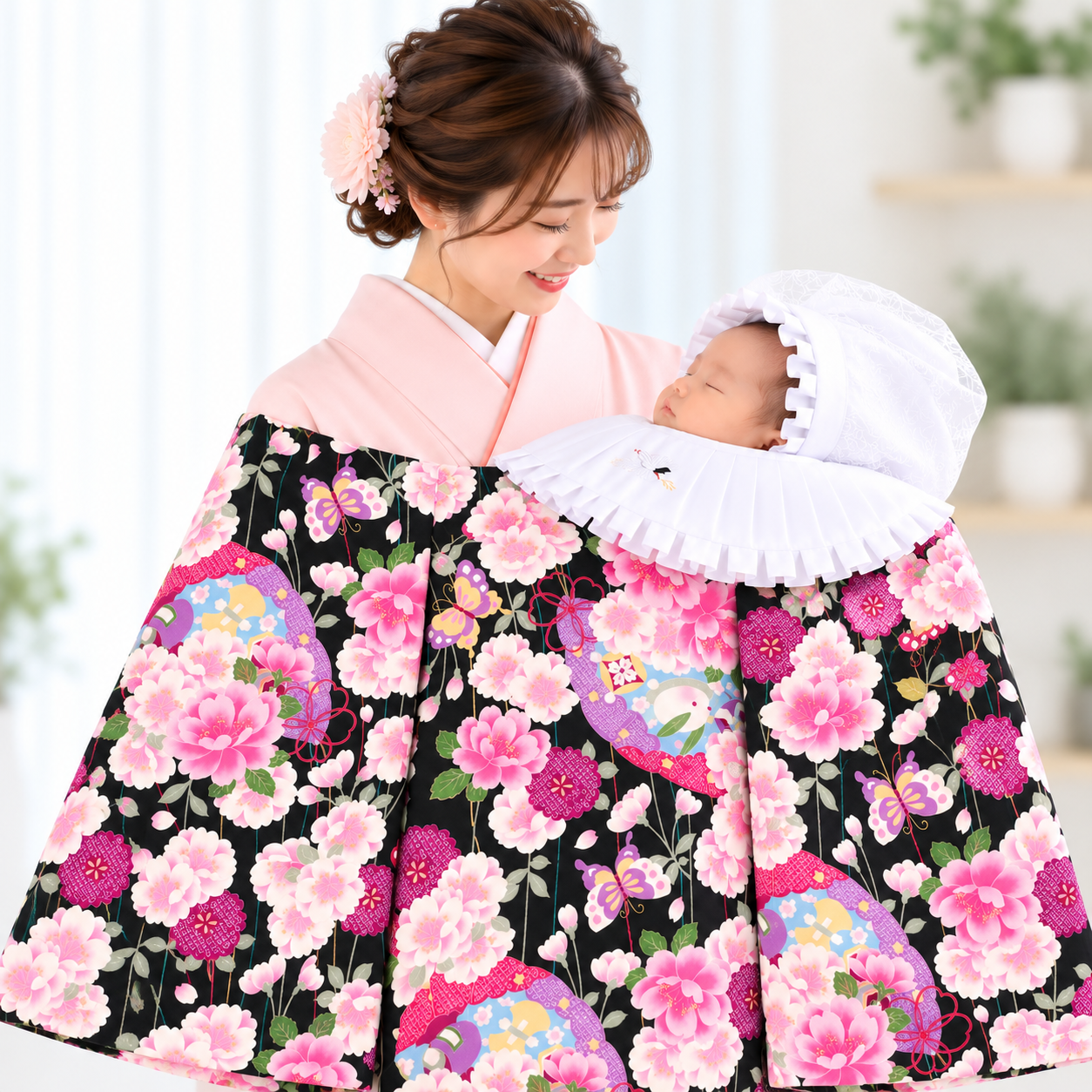 お宮参り　産着　女の子